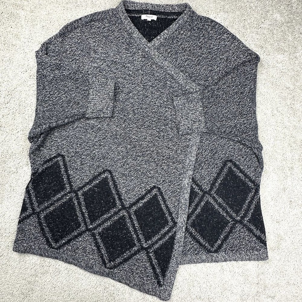 Madewell Cardigan Women's All Angles Knit Waterfall Sweater Open wrap front Size